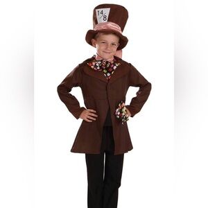 Madhatter Kids Brown Costume Coat with Colorful Accents